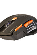 Mf Product Strike 0119 Kablolu Rgb Gaming Mouse + Turuncu