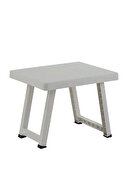 Portatif Plastik Beyaz Katlanabilir Sehpa 49x39x38 Cm