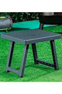 Portatif Plastik Antrasit Katlanabilir Sehpa 69x49x58 Cm