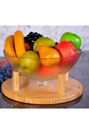 Bambum Kuga Cam Kapaklı Fanus 30 cm