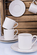 Bambum Naz Kahve Fincan Seti 6 Kişilik Beyaz B4237