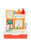 Oyuncak Eğitici Banyo Lavabo Pilli Pembe