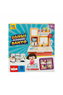 Oyuncak Eğitici Banyo Lavabo Pilli Pembe