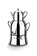 Korkmaz A334 Nosta Mega 2000 W Çelik Demlikli Semaver