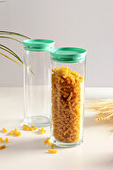 Paşabahçe Breakfast Saklama Kabı 2'li 1230 Cc Yeşil