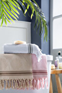 SHELL LINE PEST. HAVLU 90X150 PEMBE