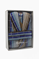 Özdilek Hawai Line Kadife Şal Yaka Bornoz L Beden