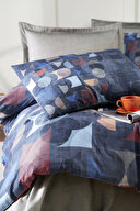 Özdilek Colored Shape Çift Kişilik Soft Life Saten Nevresim Takımı