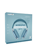 Sunix bt Kulaküstü kulaklık blt27 mavi