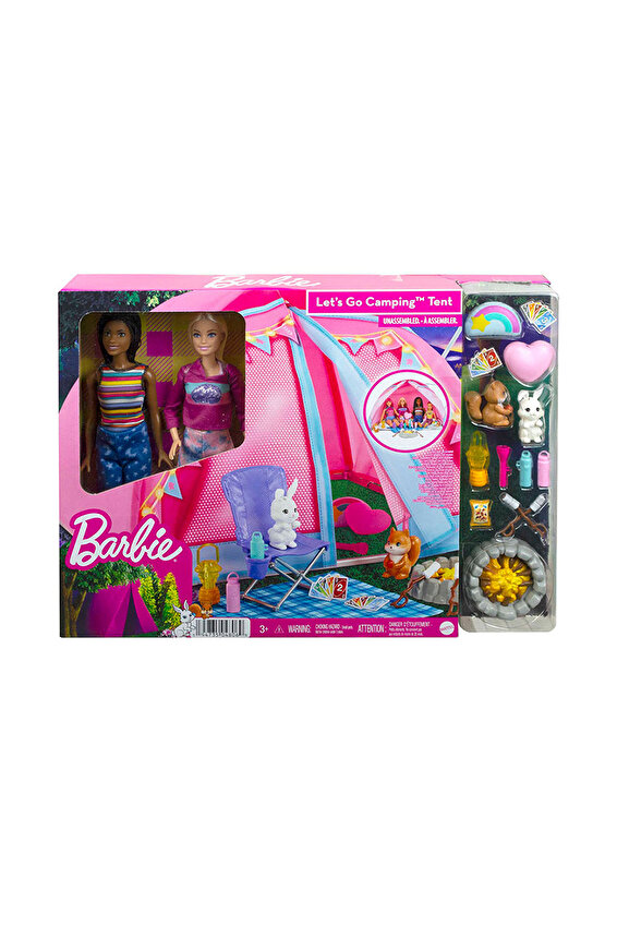 Barbie Malibu ve Brooklyn Kampta Oyun Seti Barbie Malibu ve Brooklyn Kampta Oyun Seti