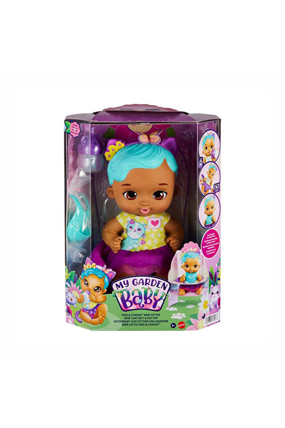 My Garden Baby Yavru Kedi Bebeğimin Bakım Zamanı - Mavi Saçlı Bebek My Garden Baby Yavru Kedi Bebeğimin Bakım Zamanı - Mavi Saçlı Bebek
