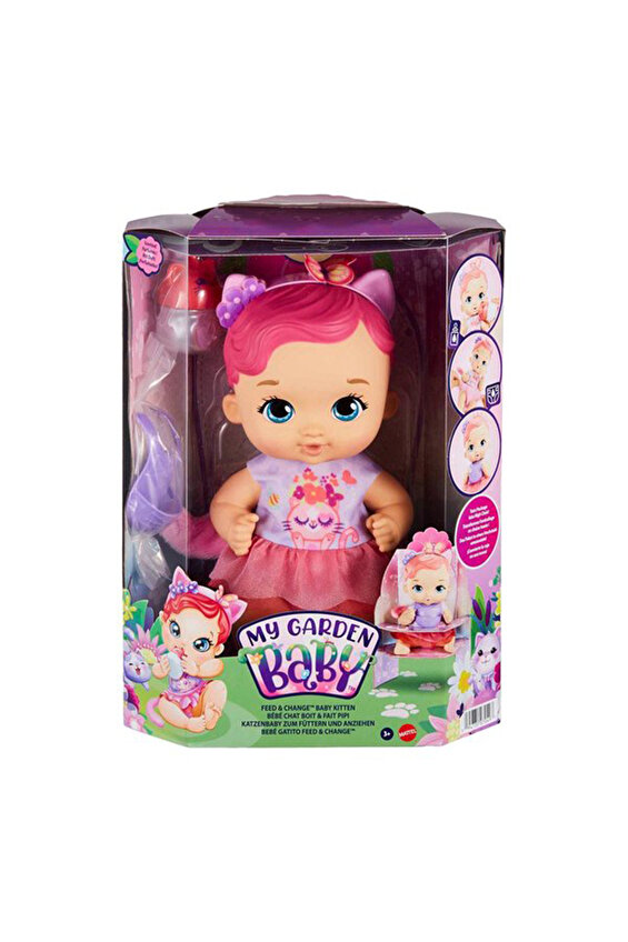 My Garden Baby Yavru Kedi Bebeğimin Bakım Zamanı - Pembe Saçlı Bebek My Garden Baby Yavru Kedi Bebeğimin Bakım Zamanı - Pembe Saçlı Bebek