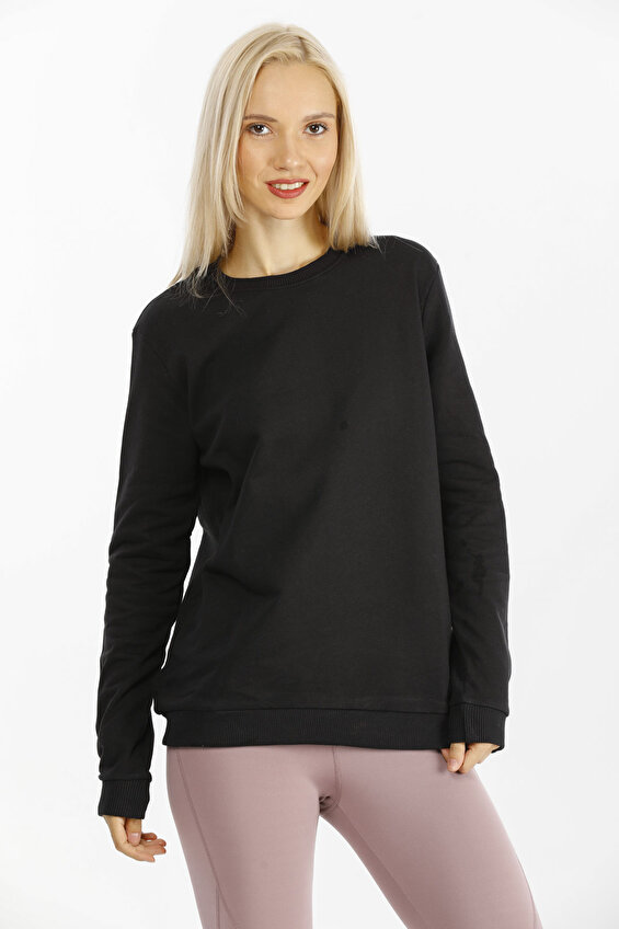 First Company Kadın Sweatshirt 2224BS214001 Siyah First Company Kadın Sweatshirt 2224BS214001 Siyah