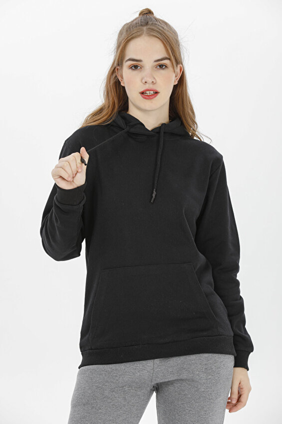 First Company Kadın Sweatshirt 2224BS214001.Ş Siyah First Company Kadın Sweatshirt 2224BS214001.Ş Siyah