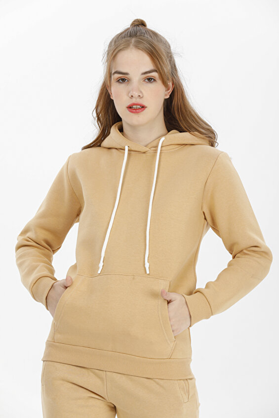 First Company Yüksel Bel Regular Fit Kadın Sweatshirt 2224BS214001.Ş Camel First Company Yüksel Bel Regular Fit Kadın Sweatshirt 2224BS214001.Ş Camel