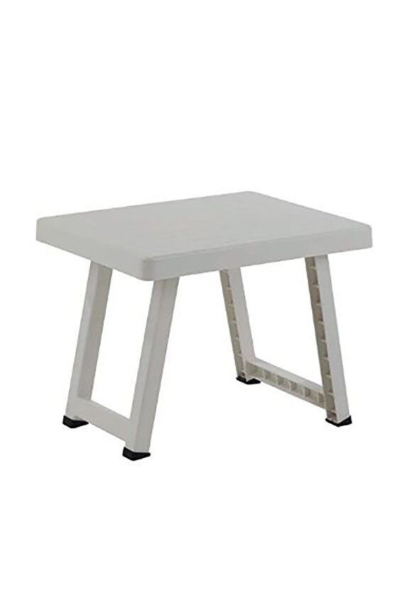 Portatif Plastik Beyaz Katlanabilir Sehpa 69x49x58 Cm Portatif Plastik Beyaz Katlanabilir Sehpa 69x49x58 Cm