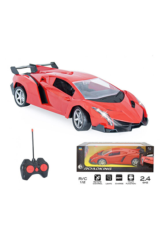Oyuncak Uzaktan Kumandalı Roadking Şarjlı Model Araba 1:12 Oyuncak Uzaktan Kumandalı Roadking Şarjlı Model Araba 1:12