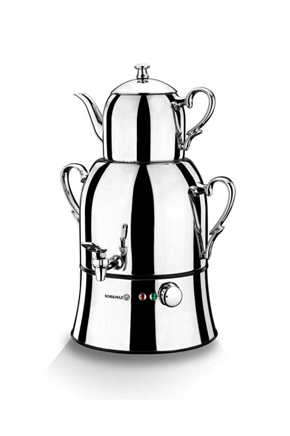 Korkmaz A334 Nosta Mega 2000 W Çelik Demlikli Semaver Korkmaz A334 Nosta Mega 2000 W Çelik Demlikli Semaver