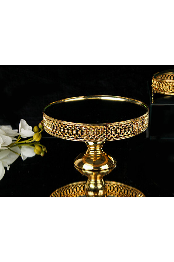 Sembol Damascus Ayaklı Sunumluk 25 cm Sembol Damascus Ayaklı Sunumluk 25 cm