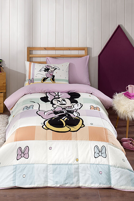 Özdilek Minnie Mouse Happy Tek Kişilik Disney Lisanslı Lastikli Fitted Çarşaf Çocuk Uyku Seti Özdilek Minnie Mouse Happy Tek Kişilik Disney Lisanslı Lastikli Fitted Çarşaf Çocuk Uyku Seti