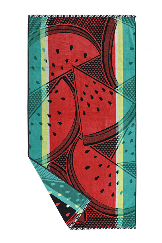 Özdilek Cannes Watermelon Kadife Plaj Havlusu 90x180 Özdilek Cannes Watermelon Kadife Plaj Havlusu 90x180