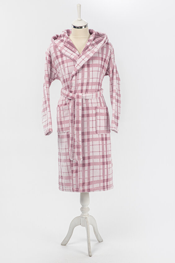 Özdilek Weave Kadife Kapüşonlu Bornoz XL Beden