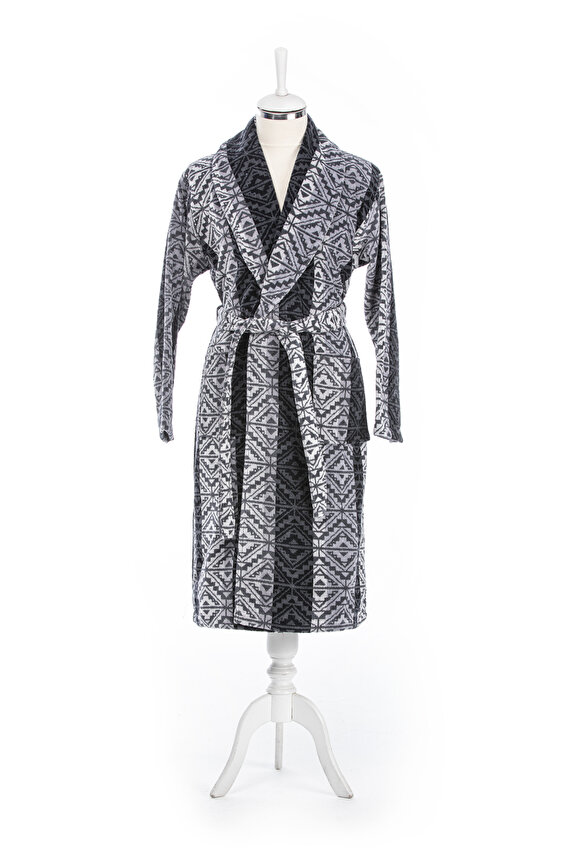 Özdilek Hawai Tapetto Kadife Şal Yaka Bornoz XXL Beden Özdilek Hawai Tapetto Kadife Şal Yaka Bornoz XXL Beden