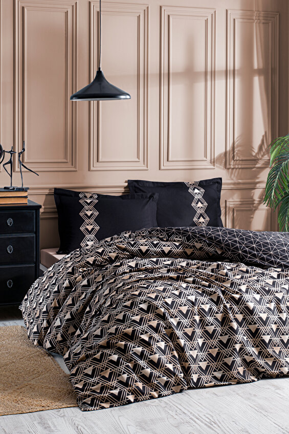 Özdilek Ouro Çift Kişilik Lastikli Fitted Çarşaf Nevresim Takımı Özdilek Ouro Çift Kişilik Lastikli Fitted Çarşaf Nevresim Takımı